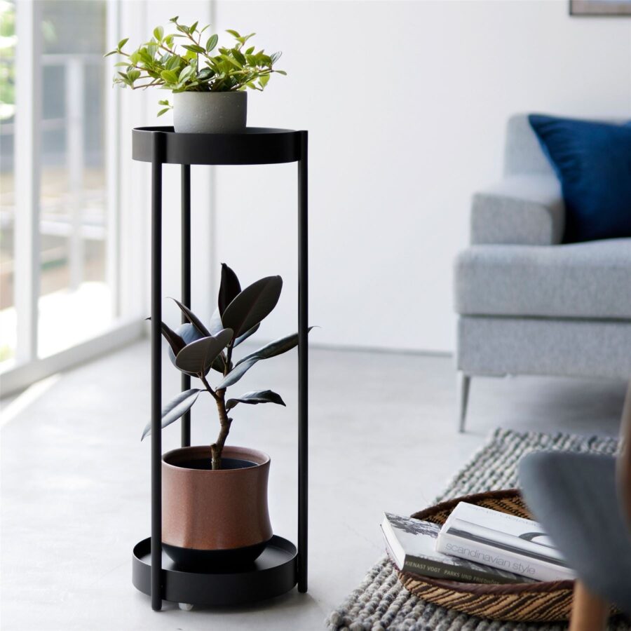2 Tier Plant Stand with Castors