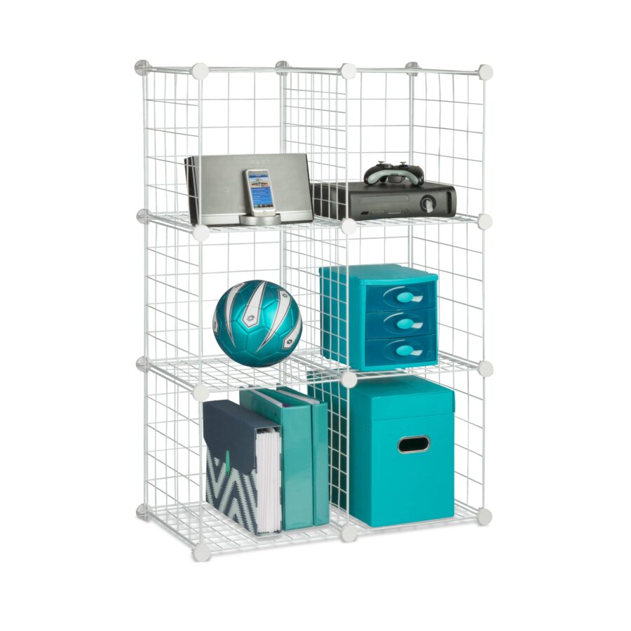 6-Cube Modular Storage Organizer - White