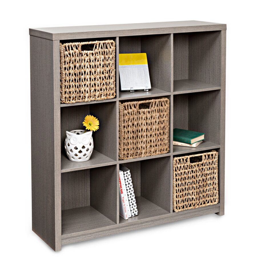Laminate 9-Cube Organizer - Gray