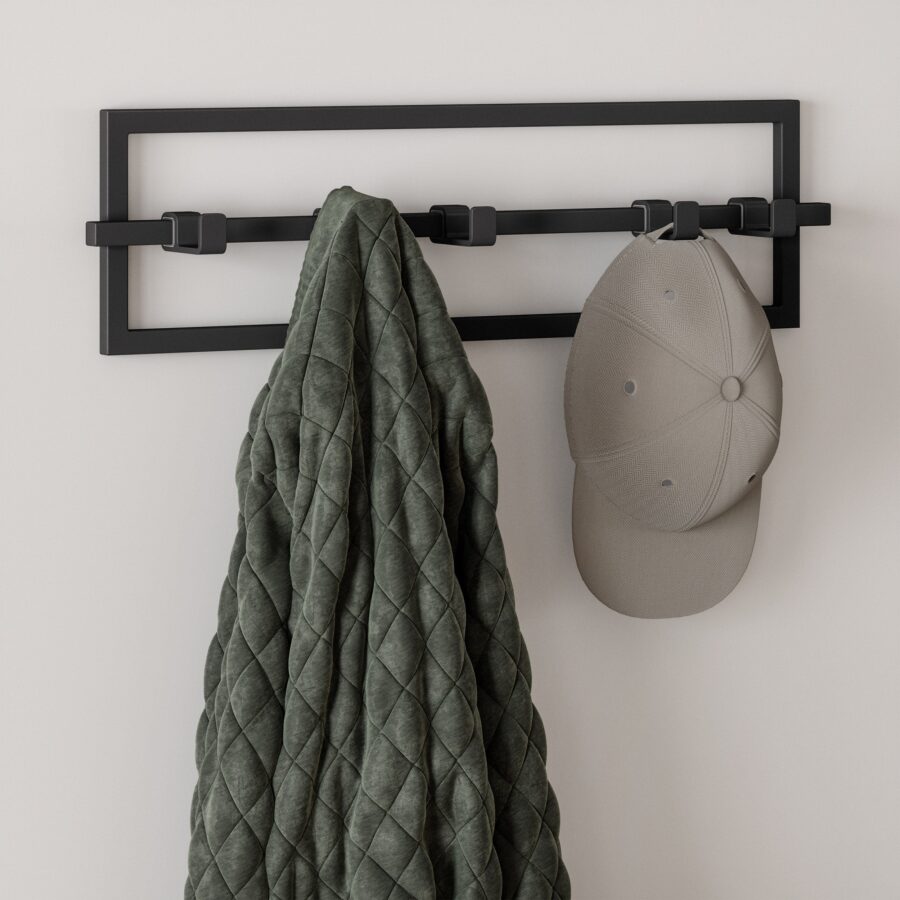 5 Hook Coat Rack Cubiko